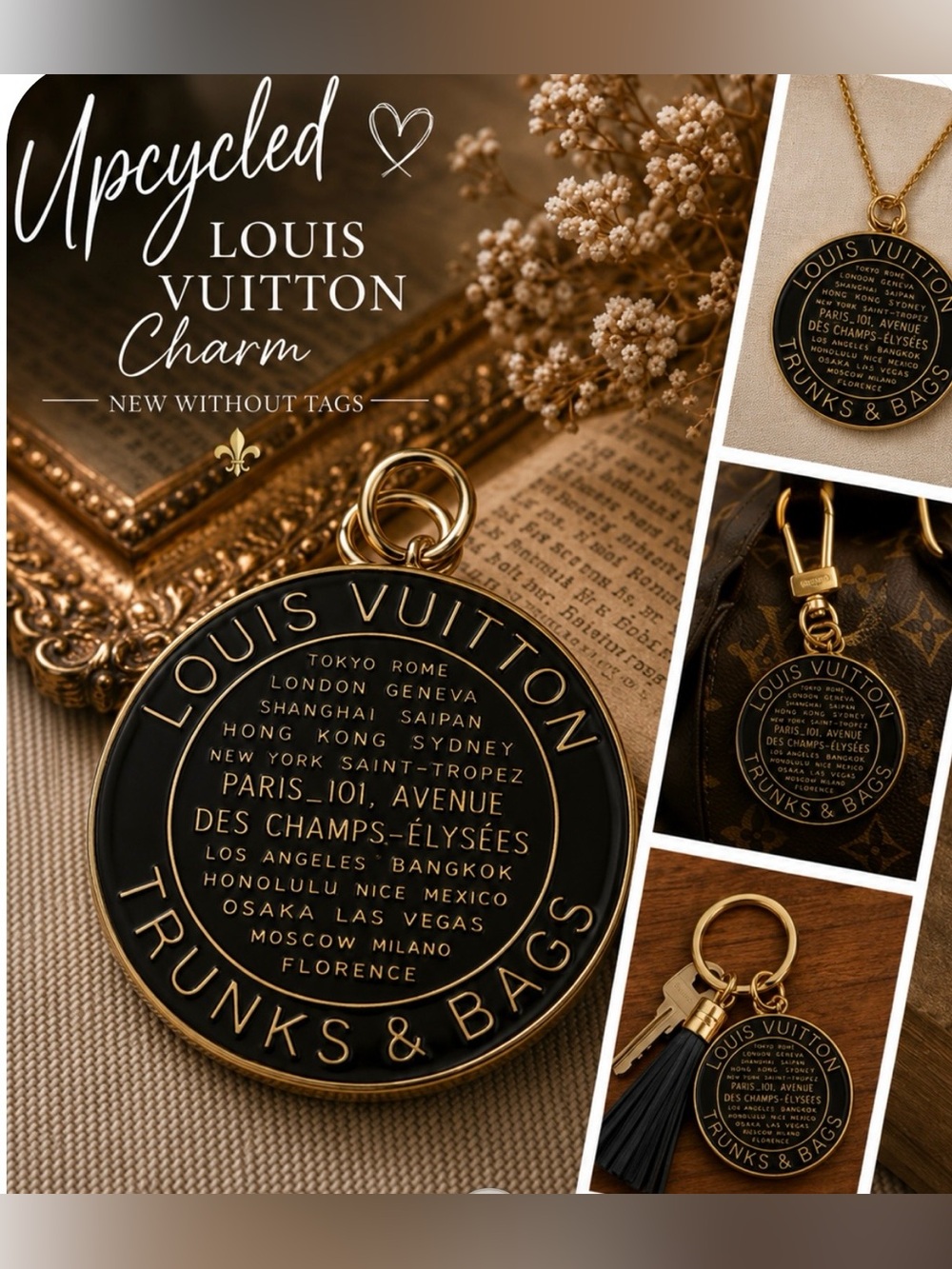 ✨ LV Trunks & Bags Enamel Charm / Pendant ✨